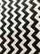 1 Yard Classic Black Poly Cotton Chevron Fabric 59/60 Inch Width